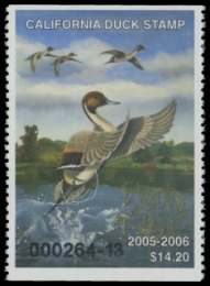 Scan of 2005 California Duck Stamp
