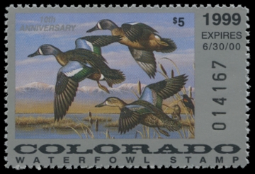 Scan of 1999 Colorado Duck Stamp