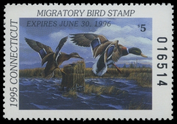 Scan of 1995 Connecticut Duck Stamp