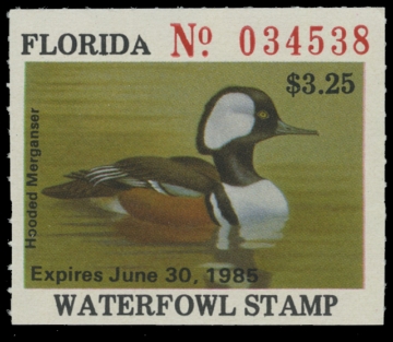 Scan of 1984 Florida Duck Stamp