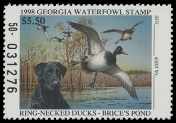 Scan of 1998 Georgia Duck Stamp