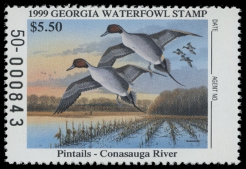 Scan of 1999 Georgia Duck Stamp