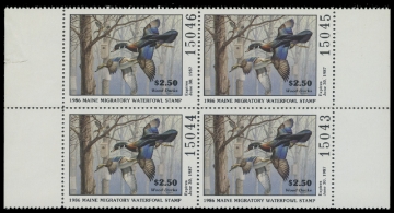 Scan of 1986 Maine Duck Stamp