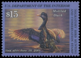 Scan of RW67 2000 Duck Stamp 