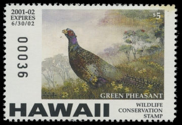 Scan of 2001 Hawaii Duck Stamp