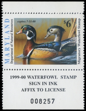Scan of 1999 Maryland Duck Stamp
