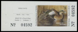 Scan of 1992 Nevada Duck Stamp