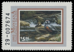 Scan of 1993 Montana Duck Stamp