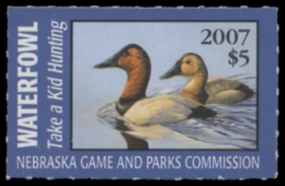 Scan of 2007 Nebraska Duck Stamp