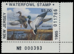 Scan of 1987 New Jersey Duck Stamp