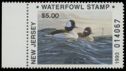 Scan of 1993 New Jersey Duck Stamp