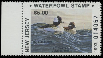 Scan of 1993 New Jersey Duck Stamp