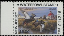 Scan of 1994 New Jersey Duck Stamp