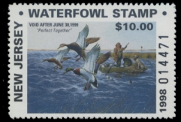 Scan of 1998 New Jersey Duck Stamp