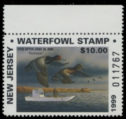 Scan of 1999 New Jersey Duck Stamp