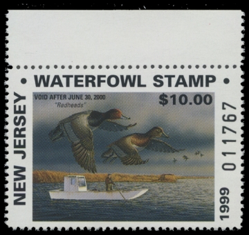 Scan of 1999 New Jersey Duck Stamp