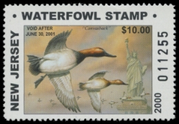 Scan of 2000 New Jersey Duck Stamp