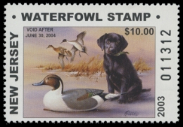 Scan of 2003 New Jersey Duck Stamp