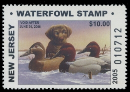 Scan of 2005 New Jersey Duck Stamp