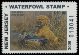 Scan of 2006 New Jersey Duck Stamp