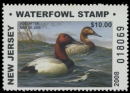Scan of 2008 New Jersey Duck Stamp