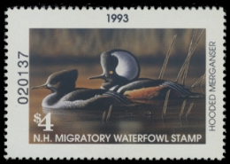 Scan of 1993 New Hampshire Duck Stamp