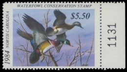 Scan of 1984 North Carolina Duck Stamp
