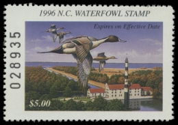 Scan of 1996 North Carolina Duck Stamp