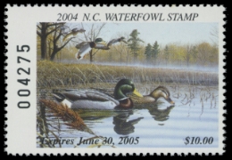Scan of 2004 North Carolina Duck Stamp
