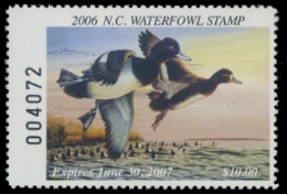 Scan of 2006 North Carolina Duck Stamp