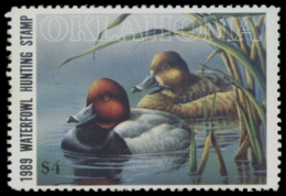 Scan of 1989 Oklahoma Duck Stamp
