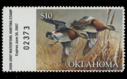 Scan of 2006 Oklahoma Duck Stamp