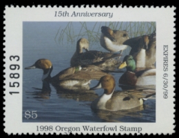 Scan of 1998 Oregon Duck Stamp