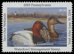 Scan of 2003 Pennsylvania Duck Stamp