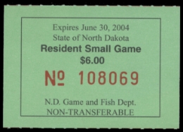 Scan of 2003 North Dakota Duck Stamp