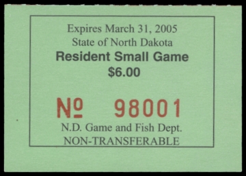 Scan of 2004 North Dakota Duck Stamp