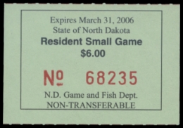 Scan of 2005 North Dakota Duck Stamp