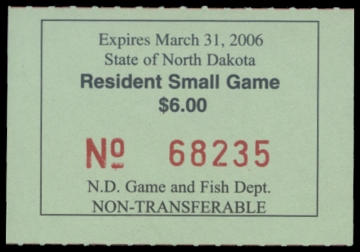 Scan of 2005 North Dakota Duck Stamp
