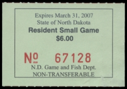 Scan of 2006 North Dakota Duck Stamp