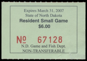 Scan of 2006 North Dakota Duck Stamp