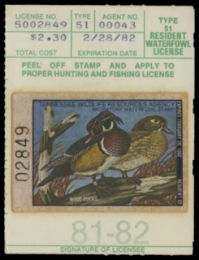 Scan of 1981 Tennessee Resident Duck Stamp