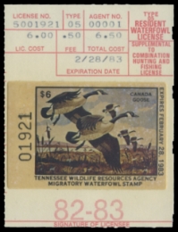 Scan of 1982 Tennessee Resident Duck Stamp