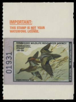 Scan of 1989 Tennessee Duck Stamp