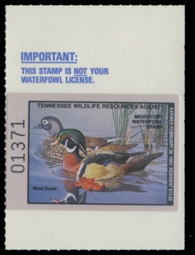 Scan of 1992 Tennessee Duck Stamp