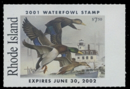 Scan of 2001 Rhode Island Duck Stamp