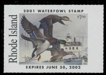 Scan of 2001 Rhode Island Duck Stamp