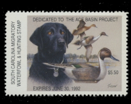 Scan of 1991 South Carolina Duck Stamp