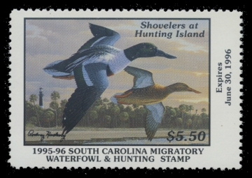 Scan of 1995 South Carolina Duck Stamp
