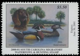 Scan of 2000 South Carolina Duck Stamp
