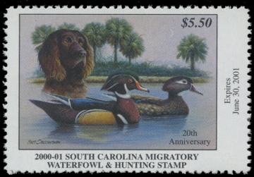 Scan of 2000 South Carolina Duck Stamp